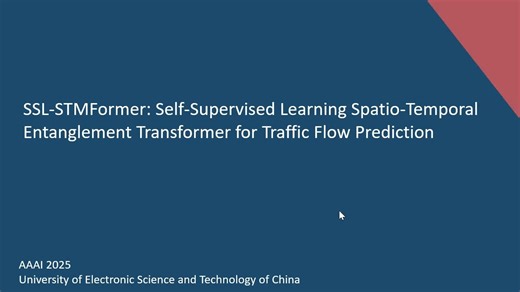 Self-Supervised Learning Spatio-Temporal Entanglement Transformer