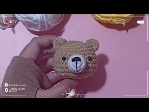 EASY | Amigurumi Bear Head | Video tutorial | Step By Step