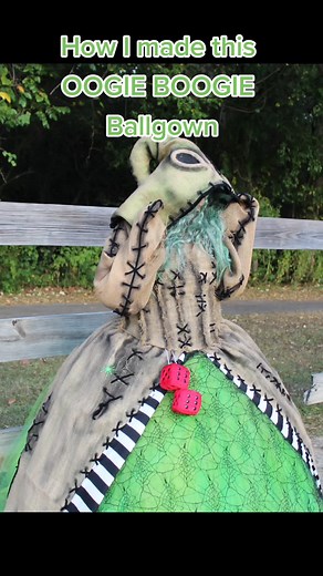 DIY Oogie Boogie Ball Gown Costume Tutorial