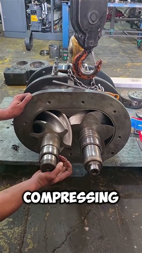 How Do These Screws Compress Air 🤯 #shorts #screw #air #facts