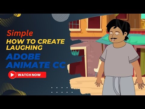 How To Create Laughing Animation | How To Make Laughing Character In Adobe Animate cc | 2d Animation