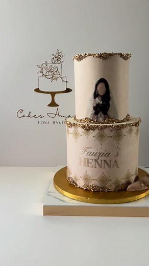 Traditional Henna Cake Inspiration