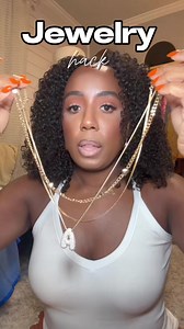 Comment “hack” to get this all my necklaces send to your DMs! #jewlrystack #necklacestack #amazonjewlry | Adriannemg