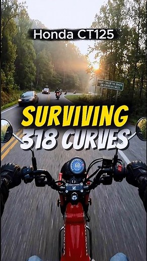 POV Riding Tail of the Dragon at Sunrise – 318 Curves in 11 Miles | Honda CT125 Extreme Ride