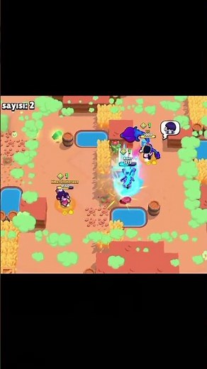 brawl stars 1 vs 2 😎 Leon 45 benim