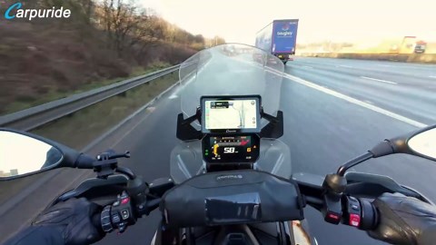 Carpuride W702 for Motorcycle, 7 inch Waterproof Touchscreen, Portable Carplay/Android Auto GPS Navigation for Motorbike, Support Dual Bluetooth, Car GPS, Siri, G00gle Assistant, TF-64G