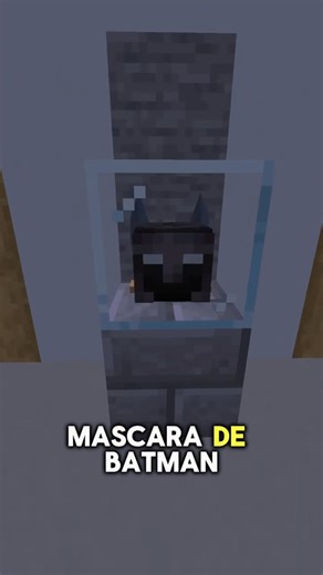 Turn Elytras into a Batman helmet in Minecraft 🤯 #shorts