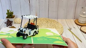 Watch Ribbli Handmade Golf Pop Up Card for All Occasion on Amazon Live