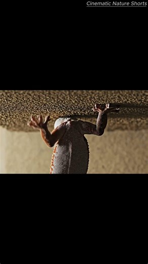 Gecko Wall Climbing Explained: How Gecko Feet Stick Without Glue (40s) #shorts