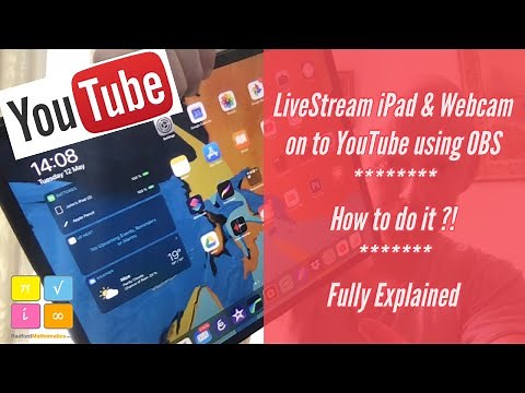 Livestream iPad screen & Webcam to YouTube with OBS - iPad & MacBook Pro - Online Classes Explained