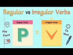 Regular and Irregular Verbs 🥳| Easy English Grammar for Beginners #verbs #regularandireegularverbs