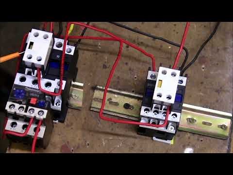 How to INTERLOCK contactors in a forward -reverse motor control circuit.
