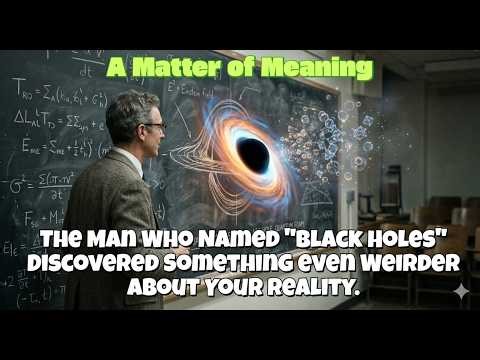 The Man who Named "Black Holes" Discovered Some Really Good News About Reality