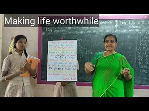 making life Worthwhile poem seminar by Aasiya class 8 @brinda