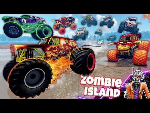 Monster Truck Tractor Pull: Towing Monster Trucks Out Of The Mud | BeamNG Drive