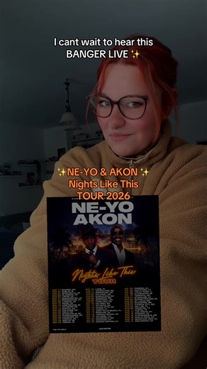 CANT WAIT FOR THIS TOUR✨😍☑️@NE-YO #neyo #akon #nightslikethis #nightslikethistour2026 #concert