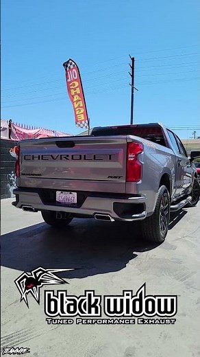 2024 Chevy Silverado RST w/ black Widow Exhaust Muffler
