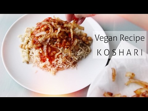 Vegan Recipe: How to make Koshari.