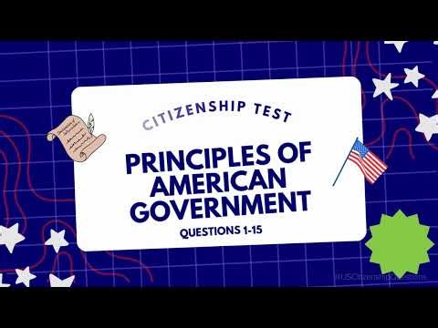 U.S. Citizenship Test Section 1 COMPLETE Review | All 15 Questions Explained (Easy!)