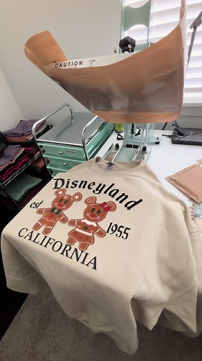 The cutest Mickey gingerbread crewneck for your next Disneyland trip is here! 🎄✨ Grab yours now in my shop! #DisneylandReady #GingerbreadMagic #SimplyFangirlDesigns