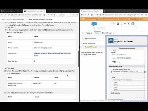 Build a Discount Approval Process in Salesforce - Step 3 - Create Initial Submission Actions