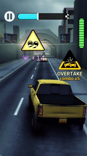 Crazy Traffic Overtakes Challenge 😱🚗 | Overtakes Rush Gameplay #Shorts