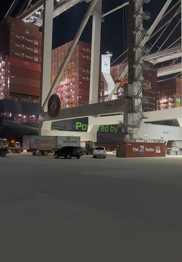 Zim Mount Olympus at Port of Savannah: Crane Operations