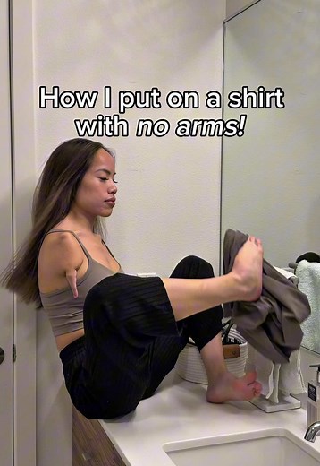How I Put On a Shirt Without Arms — Adaptive Dressing Tips