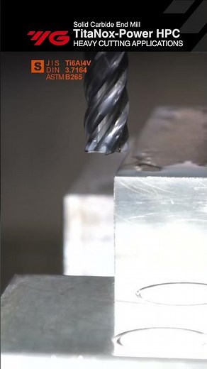 YG-1 Solid Carbide TitaNox-Power HPC End Mill #yg1cuttingtools