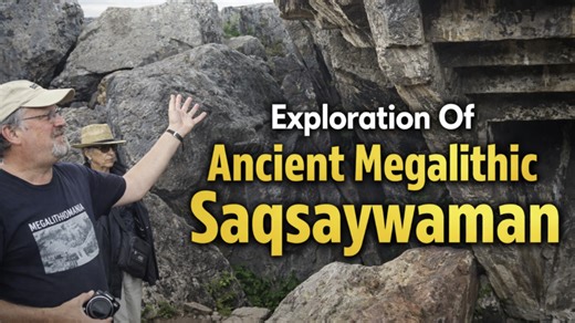 Exploration of ancient megalithic Saqsaywaman near Cusco in Peru with author David Hatcher Childress