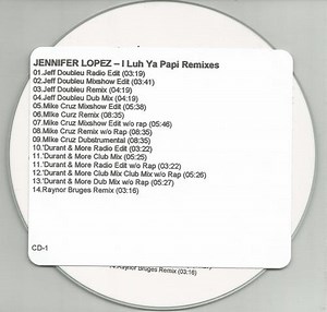Jennifer Lopez - I Luh Ya Papi (Remixes)