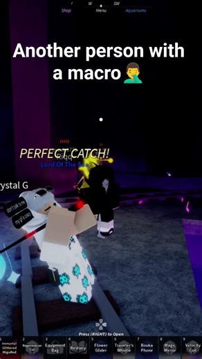 another person using a macro...Just playing the game like its intended too.
