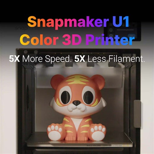 🏠 Creativity Without Limits! Snapmaker U1 delivers speed, precision, and multi-material capabilities—for everything from toys and décor to engineering prototypes. With 5s tool swaps and auto-feed, your ideas come to life effortlessly. 🖨️ Multi-Material Printing · 300mm/s Speed ⚙️ Auto-Calibration · RFID Detection · Remote Monitoring 💰 Pay $30 now to unlock the lowest price — just $679 (MSRP $999). 🎯 Super Early Bird Deal is now live — time-limited offer! | Snapmaker