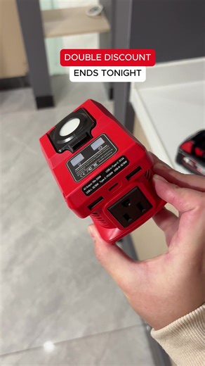 220 Watt Power Inverter for Milwaukee and Dewalt Tools