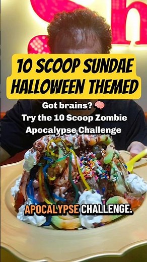 10 Scoop Halloween Sundae Challenge in Temecula, California #foodies