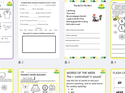 Phonic Sound 'ir' - The Ultimate Bundle | Teaching Resources