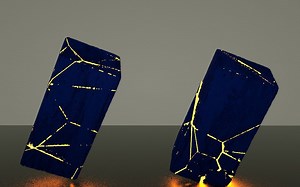 【C4D教程】怎样制作一个更真实的方块碎裂分裂成碎片的效果？Voronoi Fracture