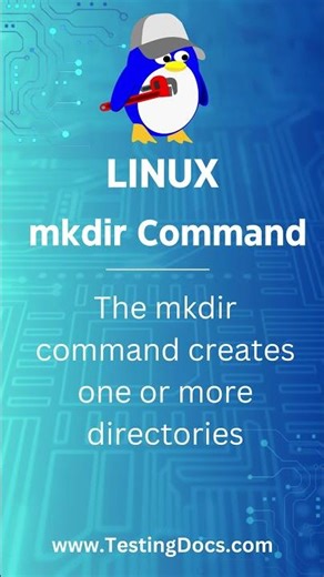 Linux mkdir command #testingdocs #linuxcommandline