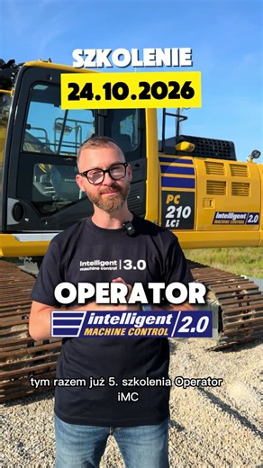 Ruszamy z kolejną edycją naszego szkolenia Komatsu Operator iMC💪Chcesz zdobyć nowe umiejętności? Interesują Cię nowe technologie i nowoczesne rozwiązania w maszynach budowlanych? Chcesz zwiększyć swoje kompetencje? 👉To szkolenie jest właśnie dla Ciebie 👌Tylko do końca września w promocyjnej cenie 349 zł 🤝 Sprawdź szczegóły i nie zwlekaj z zapisem - liczba dostępnych miejsc jest ograniczona👉 https://komatsupoland.pl/nowe-technologie/szkolenia-operator-imc/szkolenie-operator-imc-(podstawowe) 