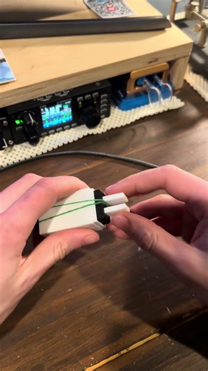 Mini morse code key cover prototype. #hamradio #morsecode