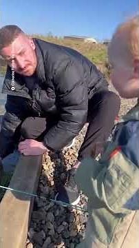 Angry duck sneaks up and bites man at fishing pond in Scotland