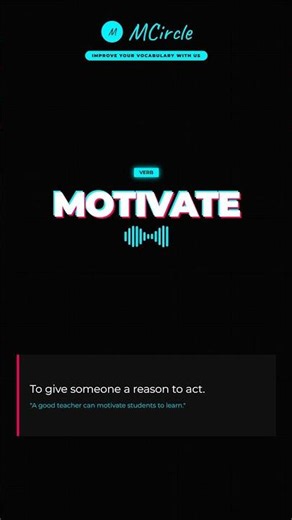 Learn English: What is Motivate? | Vocabulary Shorts