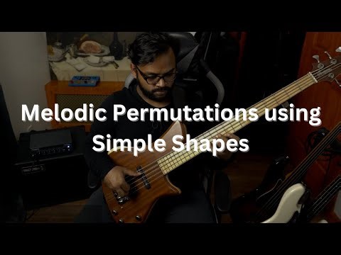 Melodic Permutations using Simple Shapes #basslessons
