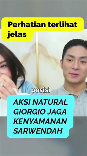 GIORGIO'S NATURAL ACTION MAINTAINS SARWENDAH'S COMFORT #sarwendah #giorgioantonio #enews