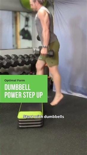 Dumbbell Power Step Up | Optimal Form Tutorial