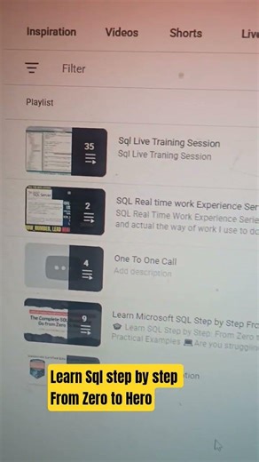 Learn Sql Steps By Step From Zero to Hero #shorts #short #sql #databaseconcept #learnsql