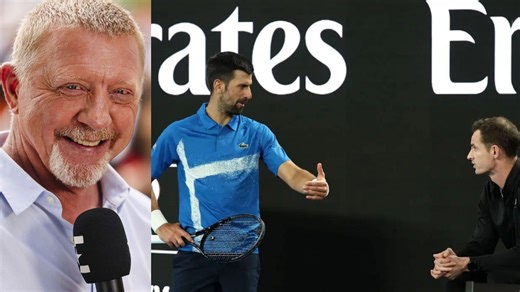 Boris Becker delivers 4-word verdict after Novak Djokovic wins first match with new coach Andy Murray in his box