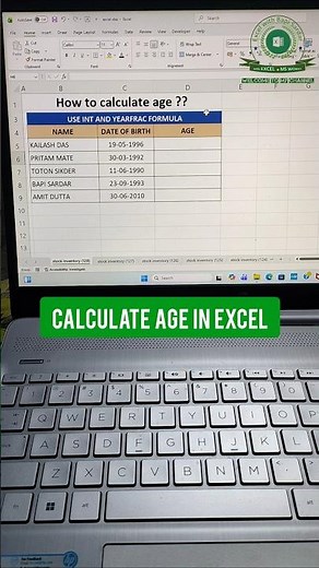Calculate Age in Excel using INT + YEARFRAC formula in seconds!