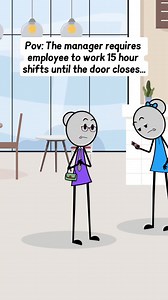232K views · 4.6K reactions | Work 15 hour shifts until the door closes #animationart #funnyvideo #comedy #skits #reels #managersbelike #corporation #corporatelife #corporate #corporateamerica #management #animationvideo | Relatable Animation | Facebook