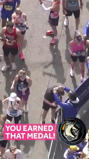 73K views · 1.9K reactions | Boston Marathon finishers, you inspire us! You've all earned that medal. Thank you for showing what it means to be Boston Strong. https://www.wcvb.com/article/129th-boston-marathon-2025-live-updates/64503586 | WCVB Channel 5 Boston | Facebook